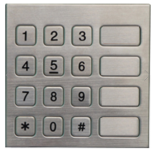 Антивандальная клавиатура на 16 кнопок