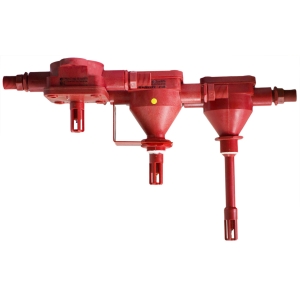 Тепловой максимальной-дифференциальный взрывозащищенный пожарный извещатель для резервуаров, 2 ввода (проходной)